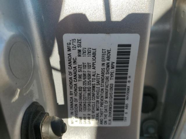 Photo 11 VIN: 2HKRM3H51GH510903 - HONDA CR-V EX 