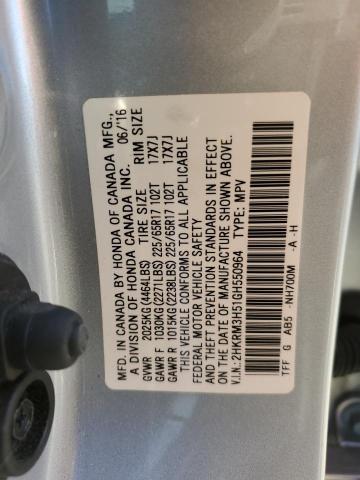 Photo 12 VIN: 2HKRM3H51GH550964 - HONDA CRV 