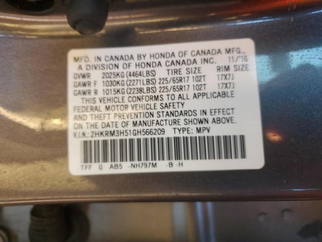 Photo 12 VIN: 2HKRM3H51GH566209 - HONDA CR-V EX 