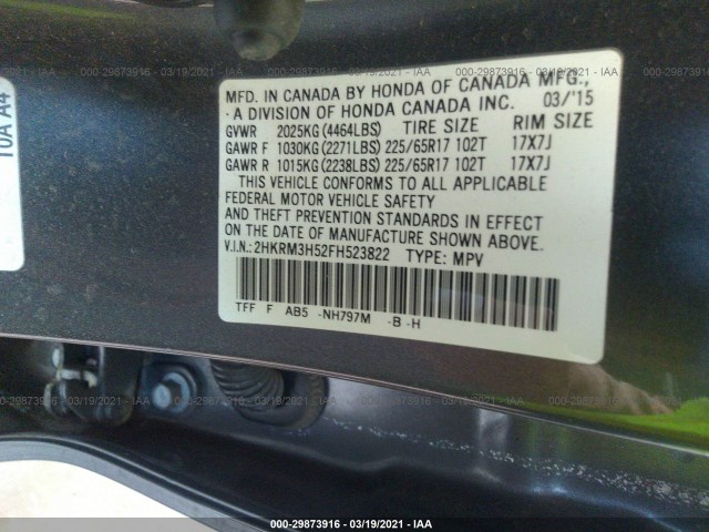 Photo 8 VIN: 2HKRM3H52FH523822 - HONDA CR-V 