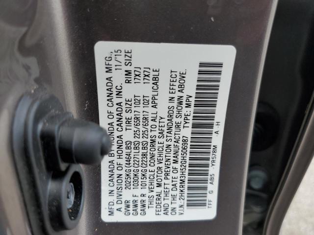 Photo 9 VIN: 2HKRM3H52GH506987 - HONDA CR-V EX 