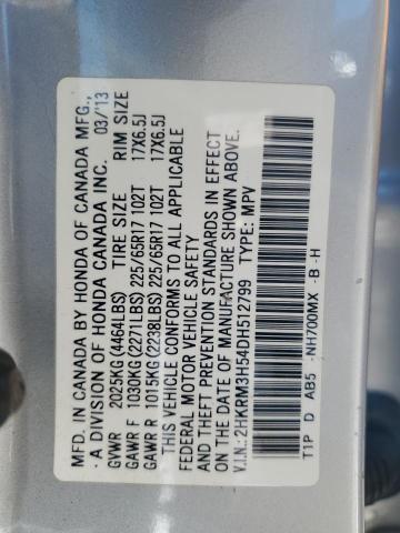 Photo 12 VIN: 2HKRM3H54DH512799 - HONDA CR-V EX 