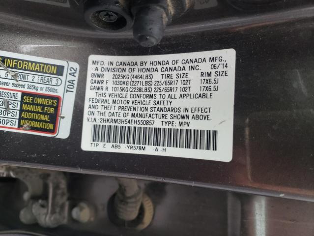 Photo 9 VIN: 2HKRM3H54EH550857 - HONDA CR-V EX 