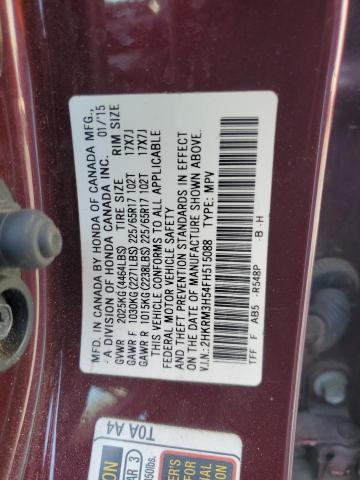 Photo 11 VIN: 2HKRM3H54FH515088 - HONDA CRV 