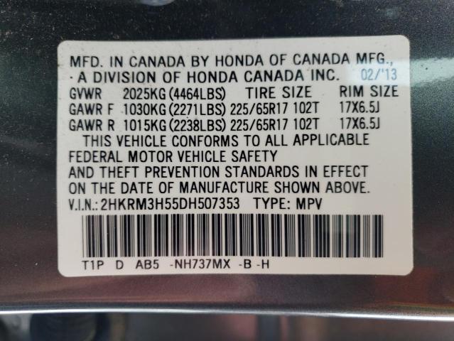 Photo 9 VIN: 2HKRM3H55DH507353 - HONDA CR-V EX 