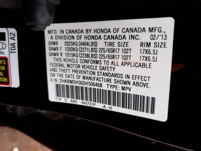 Photo 9 VIN: 2HKRM3H56DH506468 - HONDA CR-V EX 