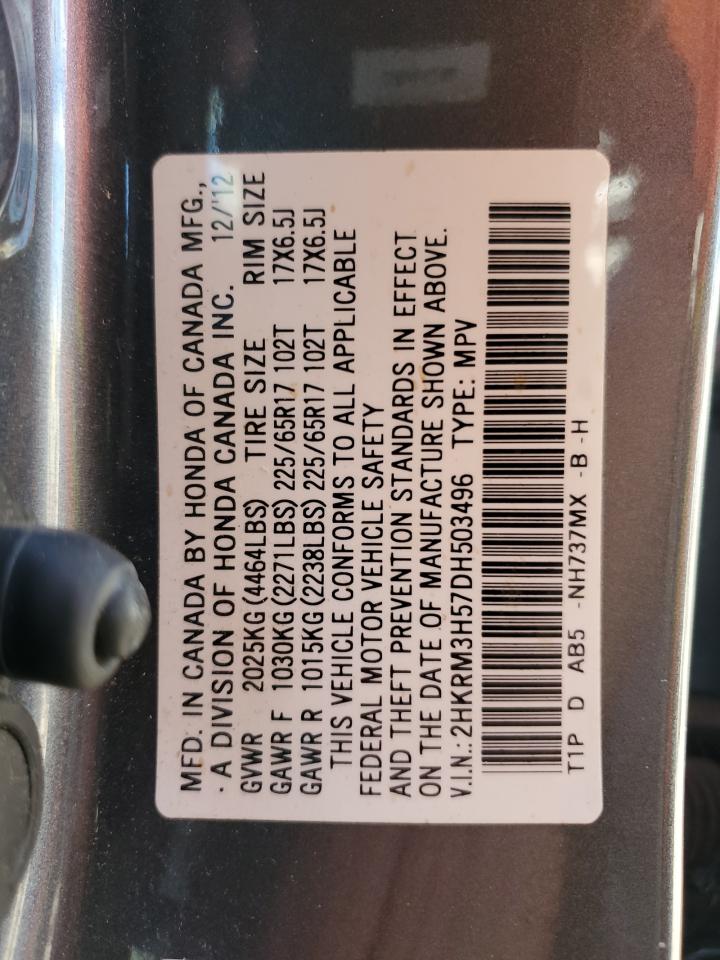 Photo 13 VIN: 2HKRM3H57DH503496 - HONDA CR-V 