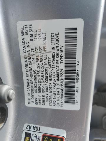 Photo 9 VIN: 2HKRM3H57EH555891 - HONDA CR-V EX 