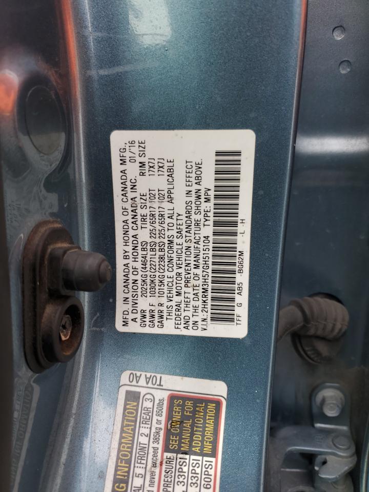 Photo 11 VIN: 2HKRM3H57GH515104 - HONDA CR-V 