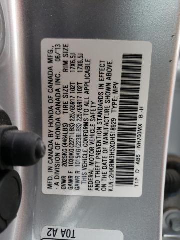 Photo 9 VIN: 2HKRM3H5XDH518929 - HONDA CR-V EX 