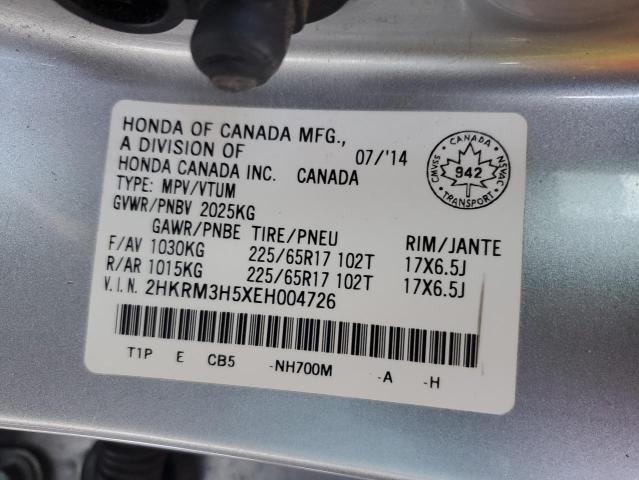 Photo 12 VIN: 2HKRM3H5XEH004726 - HONDA CR-V EX 