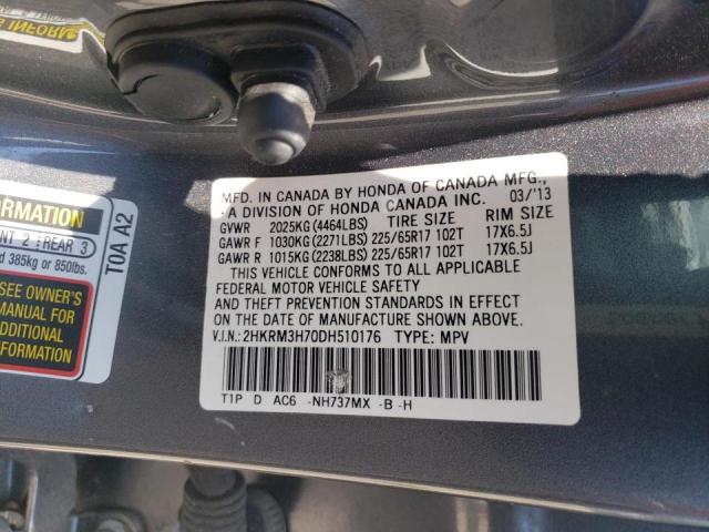 Photo 9 VIN: 2HKRM3H70DH510176 - HONDA CR-V EXL 