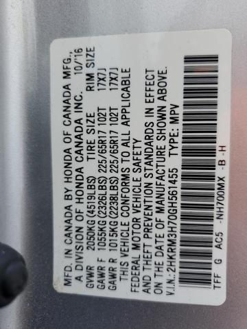 Photo 12 VIN: 2HKRM3H70GH561455 - HONDA CR-V EXL 