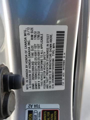 Photo 12 VIN: 2HKRM3H71DH505584 - HONDA CR-V EXL 