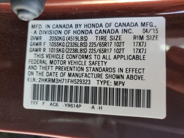 Photo 12 VIN: 2HKRM3H71FH529323 - HONDA CRV 