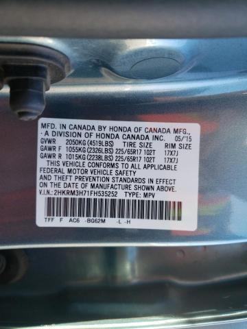 Photo 9 VIN: 2HKRM3H71FH535252 - HONDA CR-V EXL 