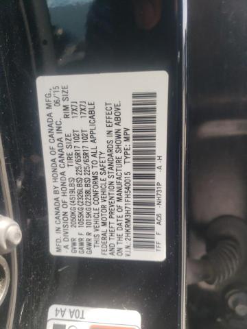 Photo 12 VIN: 2HKRM3H71FH540015 - HONDA CR-V EXL 