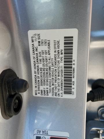 Photo 11 VIN: 2HKRM3H71GH509171 - HONDA CR-V EXL 