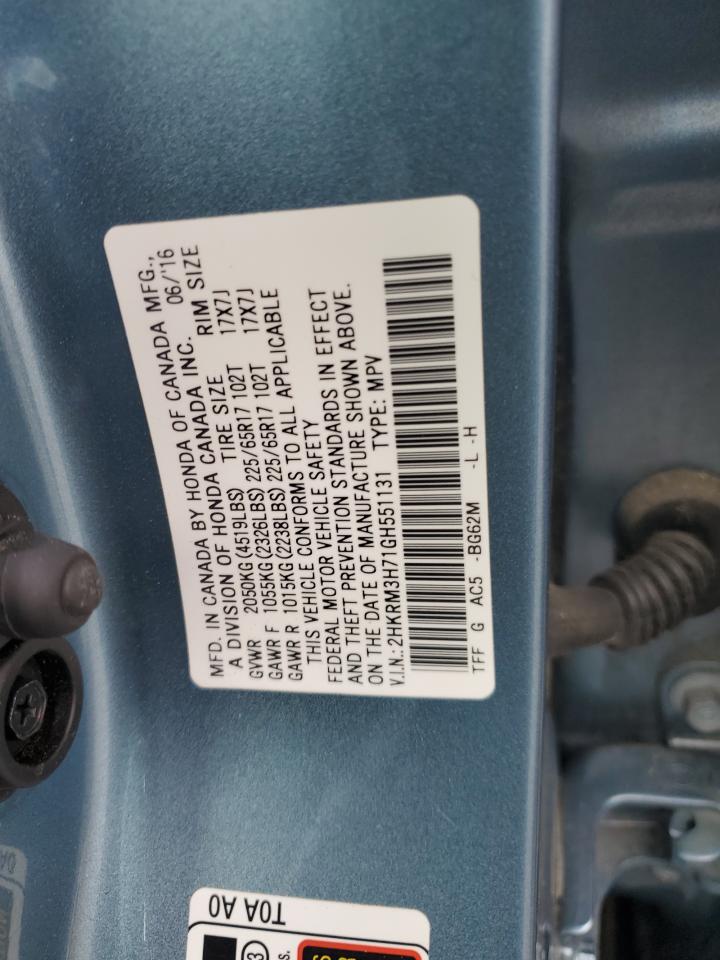 Photo 11 VIN: 2HKRM3H71GH551131 - HONDA CR-V 