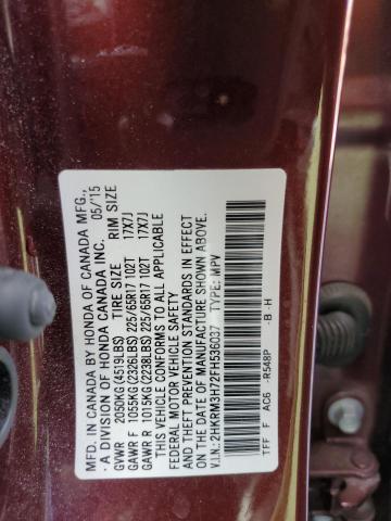 Photo 12 VIN: 2HKRM3H72FH536037 - HONDA CR-V EXL 