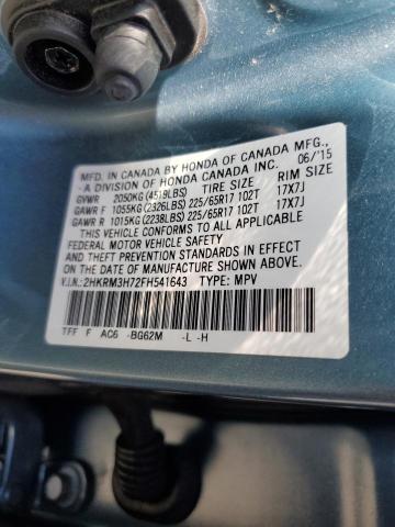 Photo 12 VIN: 2HKRM3H72FH541643 - HONDA CRV 