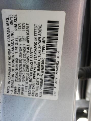 Photo 9 VIN: 2HKRM3H73FH554045 - HONDA CR-V EXL 