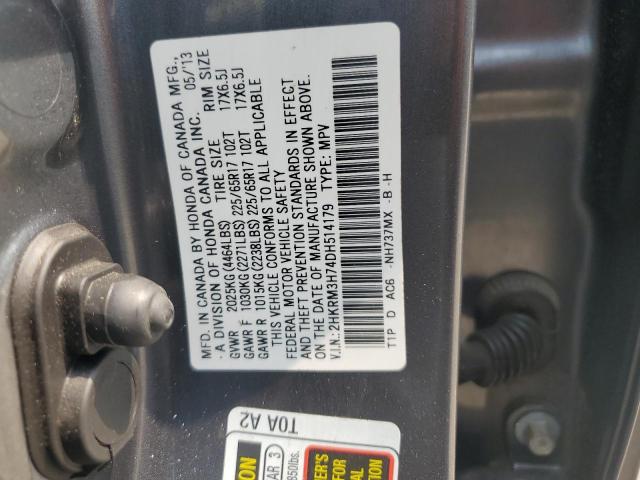 Photo 12 VIN: 2HKRM3H74DH514179 - HONDA CR-V EXL 