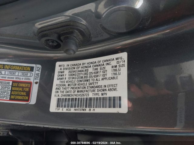 Photo 8 VIN: 2HKRM3H74EH526723 - HONDA CR-V 