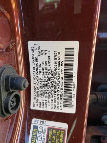 Photo 9 VIN: 2HKRM3H74FH502178 - HONDA CR-V EXL 