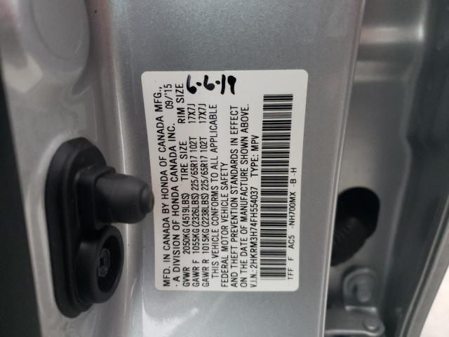 Photo 9 VIN: 2HKRM3H74FH554037 - HONDA CR-V EXL 