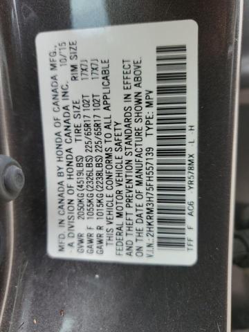 Photo 12 VIN: 2HKRM3H75FH557139 - HONDA CR-V EXL 