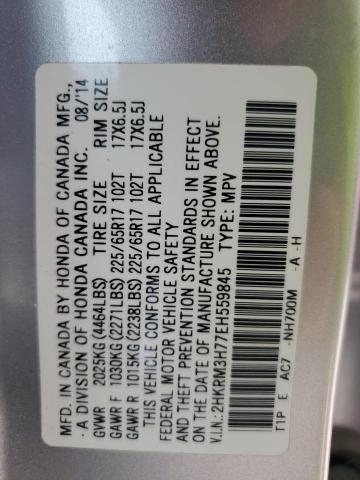 Photo 12 VIN: 2HKRM3H77EH559845 - HONDA CR-V EXL 