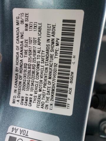 Photo 9 VIN: 2HKRM3H77FH550192 - HONDA CR-V EXL 