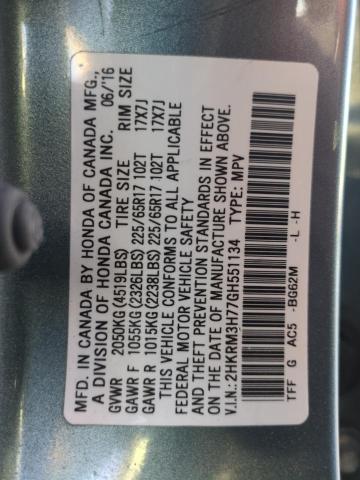 Photo 13 VIN: 2HKRM3H77GH551134 - HONDA CR-V EXL 