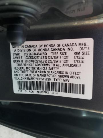 Photo 9 VIN: 2HKRM3H78DH515299 - HONDA CR-V EXL 