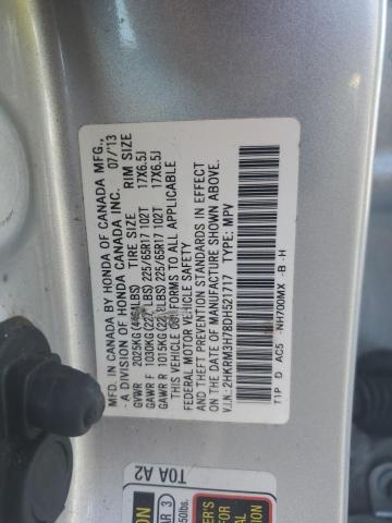 Photo 11 VIN: 2HKRM3H78DH521717 - HONDA CR-V EXL 