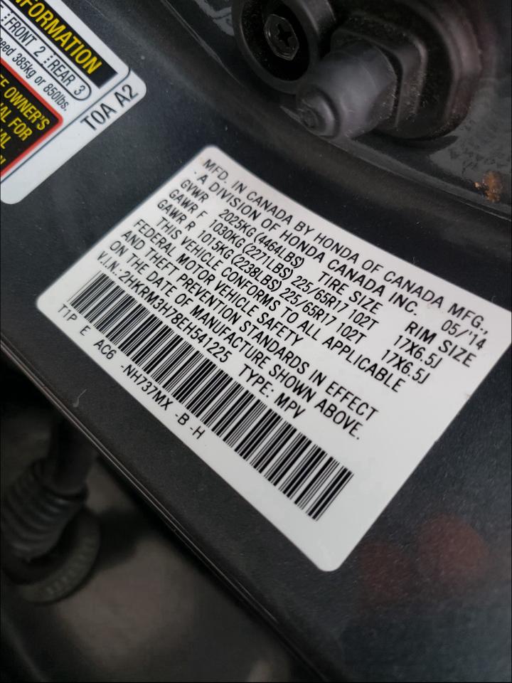 Photo 9 VIN: 2HKRM3H78EH541225 - HONDA CR-V EXL 