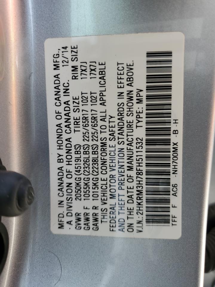 Photo 12 VIN: 2HKRM3H78FH511532 - HONDA CR-V 