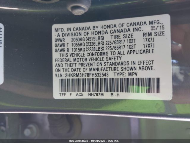 Photo 8 VIN: 2HKRM3H78FH532543 - HONDA CR-V 