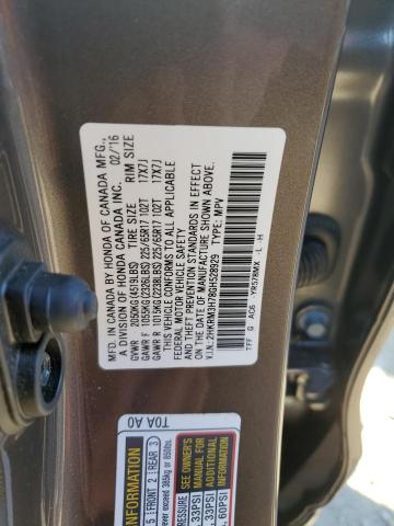 Photo 12 VIN: 2HKRM3H78GH528929 - HONDA CR-V EXL 