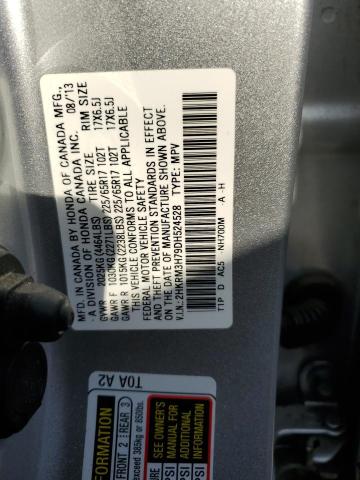 Photo 12 VIN: 2HKRM3H79DH524528 - HONDA CR-V EXL 