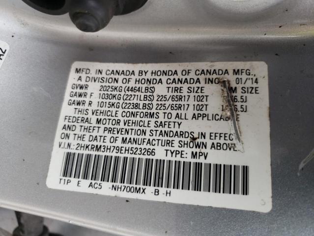 Photo 9 VIN: 2HKRM3H79EH523266 - HONDA CR-V EXL 