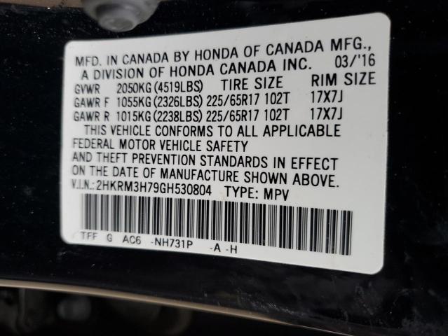 Photo 13 VIN: 2HKRM3H79GH530804 - HONDA CRV 