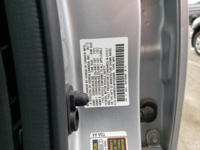 Photo 9 VIN: 2HKRM3H7XFH552809 - HONDA CR-V EXL 