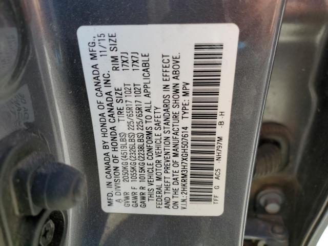 Photo 11 VIN: 2HKRM3H7XGH507614 - HONDA CR-V EXL 