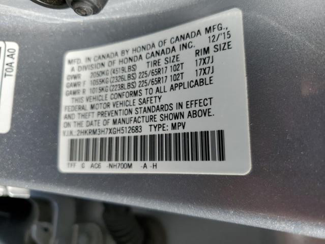 Photo 11 VIN: 2HKRM3H7XGH512683 - HONDA CRV 