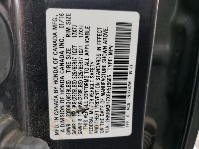 Photo 12 VIN: 2HKRM3H7XGH519665 - HONDA CR-V EXL 