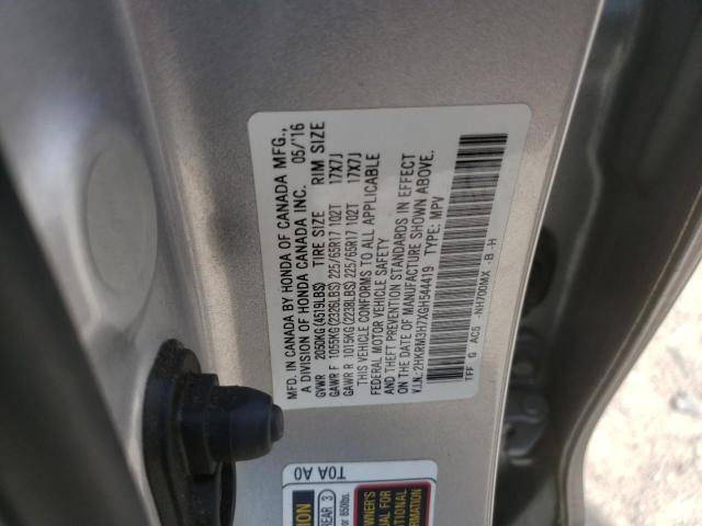 Photo 11 VIN: 2HKRM3H7XGH544419 - HONDA CR-V EXL 