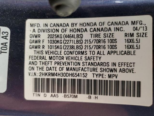 Photo 13 VIN: 2HKRM4H30DH654152 - HONDA CRV 