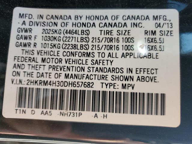 Photo 11 VIN: 2HKRM4H30DH657682 - HONDA CR-V LX 